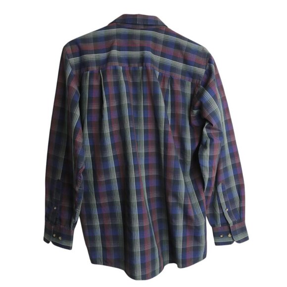 Vintage Arnold Palmer Collared Plaid Blue Red Men's Button Down Shirt Size 8/P - Picture 4 of 8